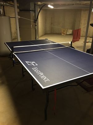 Ping pong table assembly