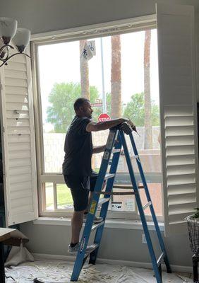 They're back to replace a window.