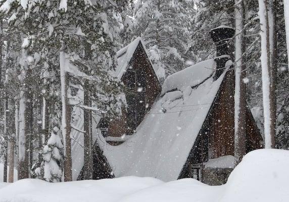 Marin Lodge after blizzards during week before xmas 2012 dumped about 7 feet of snow on Donner Summit.