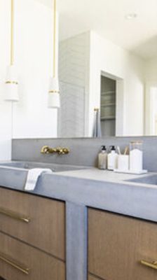 Double sink countertop