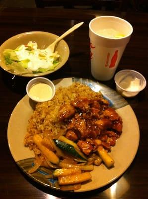 Chicken teriyaki combo meal