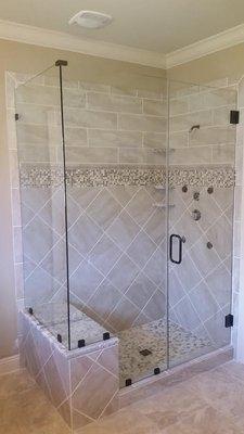 Walk-in shower remodel