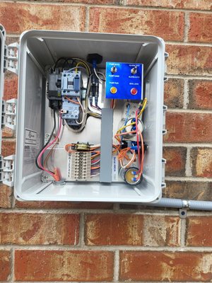 Electrical control box for lift station.