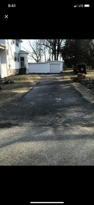 Old driveway ripped out