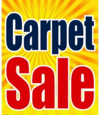 Carpet Sale! We Install!