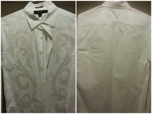 Bad Service #2: Laundry with light starch Sean John shirt...