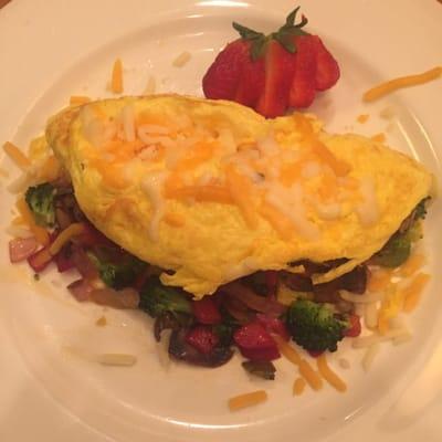 Veggie Omelette - made to order and very tasty