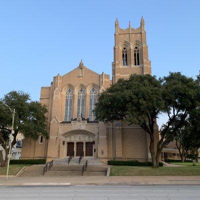 Front of First United Methodist Church.