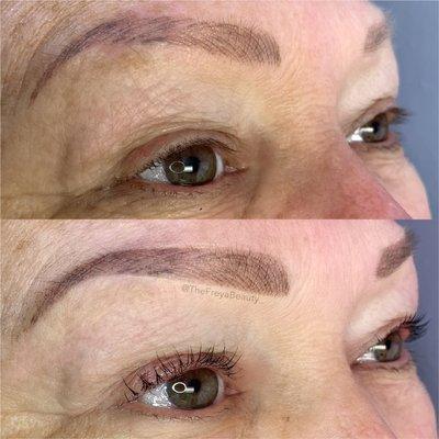 Keratin yumi lash lift and eyebrow tint and wax