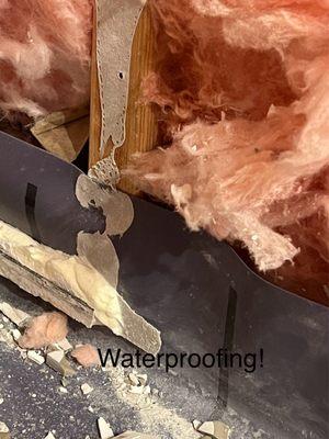 Poor waterproofing