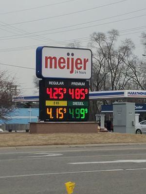 Current Gas Prices on HHD,  3/9/2022