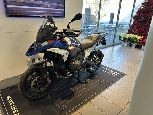 One of the bikes on display.