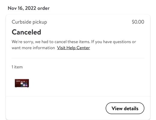 Cancel order