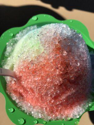 Rainbow shaved ice (large pictured here)