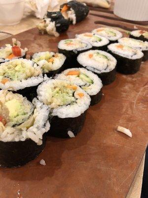 Vegan sushi