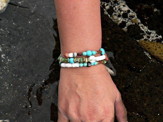 Introducing the Stones and Stories Bracelet "Kahakai" from local artist, Pineapple Pieces!