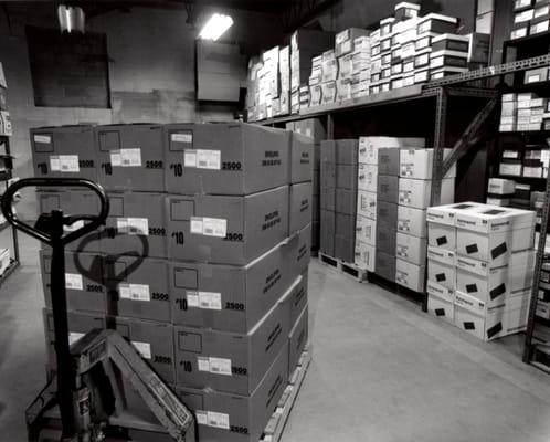 Finio's on-site warehouse