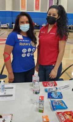 We donated blood to the Red Cross.. Rotary Club of Downey/My State Farm  Agency Los Al  "better together"