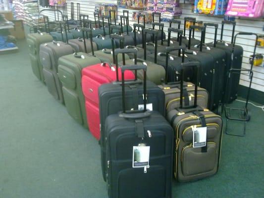 luggage any size and a lot of styles starting at only $14.99!