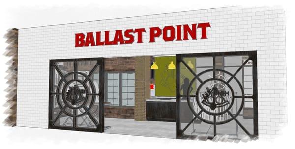 Concept for new Ballast Point retail store in Miramar, CA.