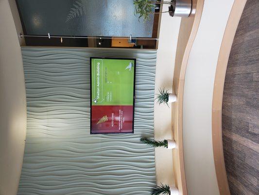 Digital Ad Screen in Lobby