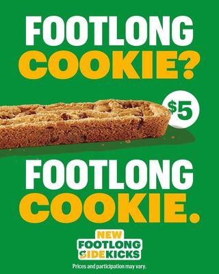 Footlong cookie