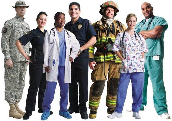 We offer affinity group discounts for health & medical, teachers and 1st responders. Call us today to see if you qualify!