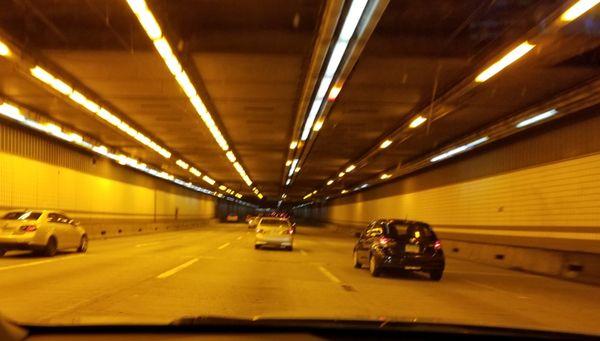 In pursuit - Boston tunnel!