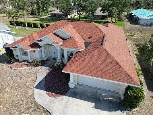 Complete Asphalt Shingle roof replacement.