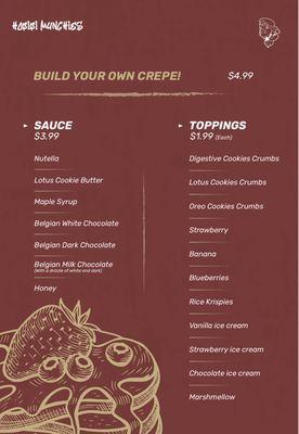 Build your own crepe!