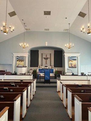 Inside church view