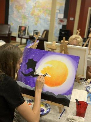 Family paint night for all ages