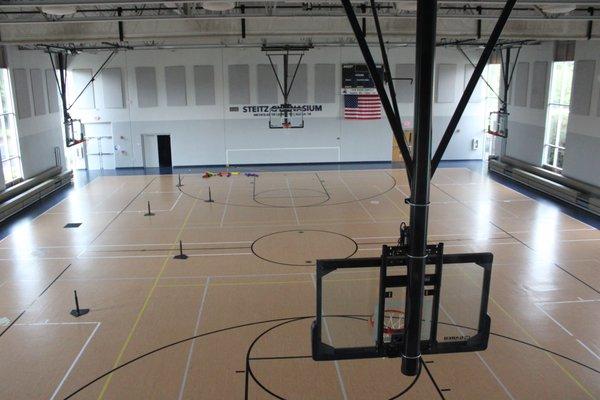 The Steitz Gymnasium located inside the JCDS Smith Center building. Inside this building there are also two dance studios.