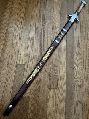 Training sword I got from Shaolin Wushu Center.