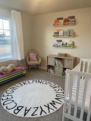 Our quiet time room for reading and nap!