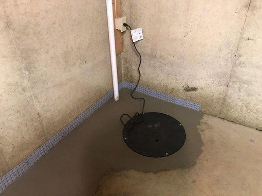 Here is another happy customer today as we finished a sump pump in Bryn Mawr today. Contact us for an estimate today. We Guarantee All Work.