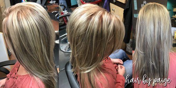 Highlights and lowlights, with a trim and blowdry.