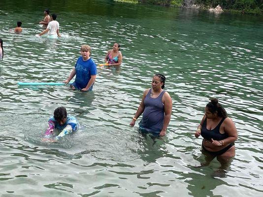 Showing the GLIDE in swimming.