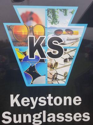 Keystone Sunglasses 2022 Logo image on the merchandise trailer.