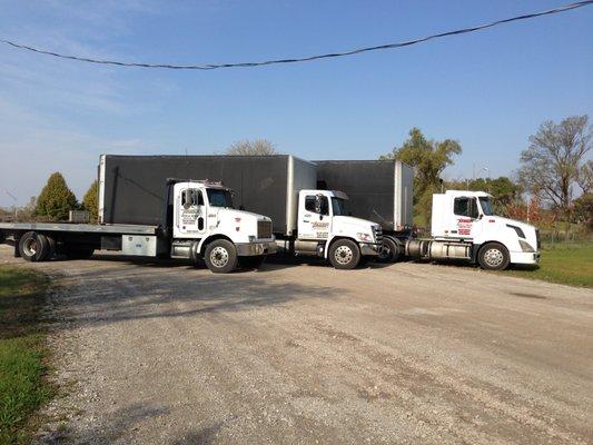 Regional Flatbed and Tractor-Trailer Delivery Service.  Conestoga Trucks and Trailers.