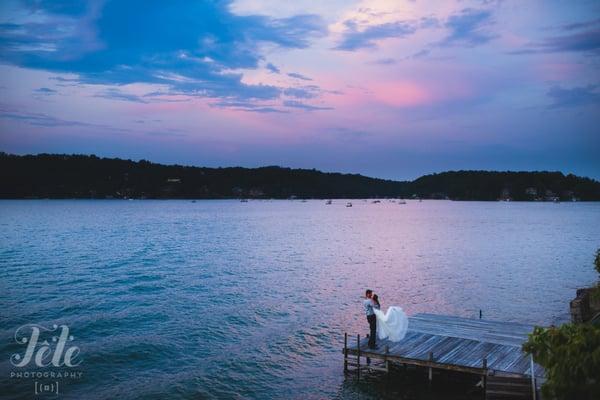 Photo of bride and groom