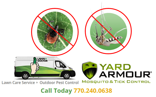 Are you in need of flea, tick, or mosquito control? Lawn Doctor of Marietta can help you out with our Yard Armour Pest program!