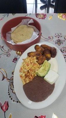 Authentic Salvadoran Breakfast