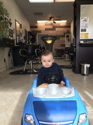 My first haircut.