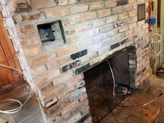 Maple Plain Gas Lines basement fireplace