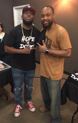 Jered Sanders and myself at the God Over Money Tour. Cop his recent album Hurry Up & Wait on all major media outlets