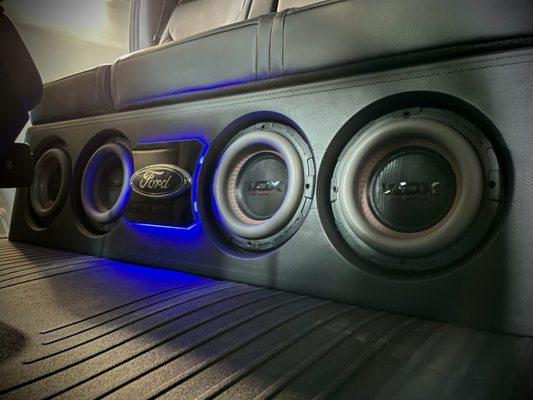 Custom 4 8inch sub box 2022 f150