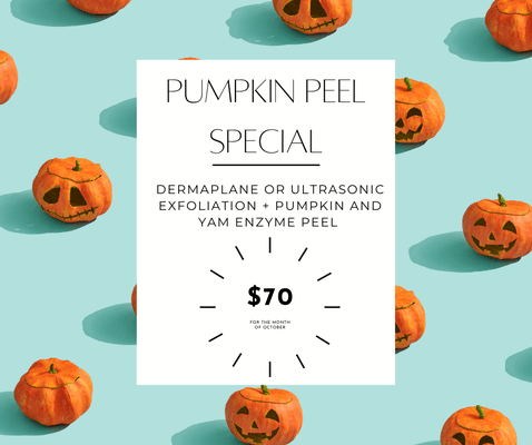 Due to popularity we are extending our Pumpkin Peel deal until December!