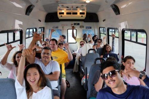 Enjoy your Oahu full day circle island tour in a 20 passenger seat air-conditioned bus.