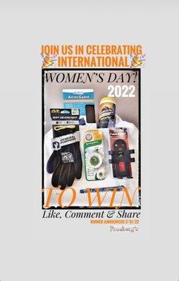 Join us in Celebrating National Women's Day 2022! Like us on Facebook, comment on this post and share post for your chance to win!